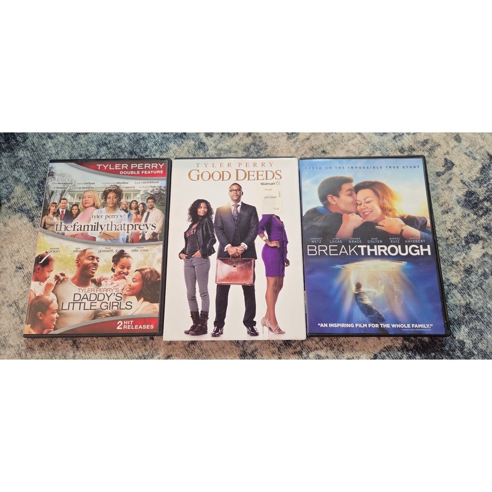 Tyler Perry DVD Bundle Good Deeds Breakthrough Family That Preys 4 Movie Set